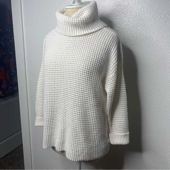 Jack By BB Dakota Loose Knit Cream Sweater Size Large - Picture 7 of 11